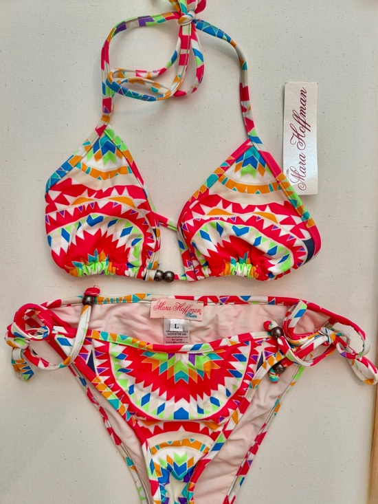 Mara Hoffman Other - Mara Hoffman Neon Geometric Print Bikini. Size Large. New w/tags!